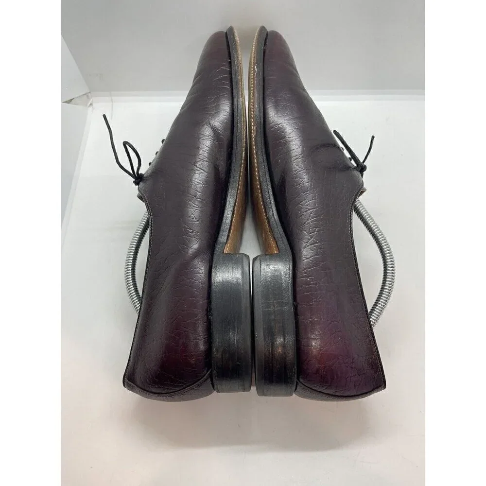Vintage Allen Edmonds Caribbean Collection Ashbury Loafer Shoes 11.5 D Wine Red